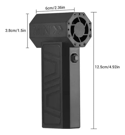 Mini ventilador violento turboalimentado