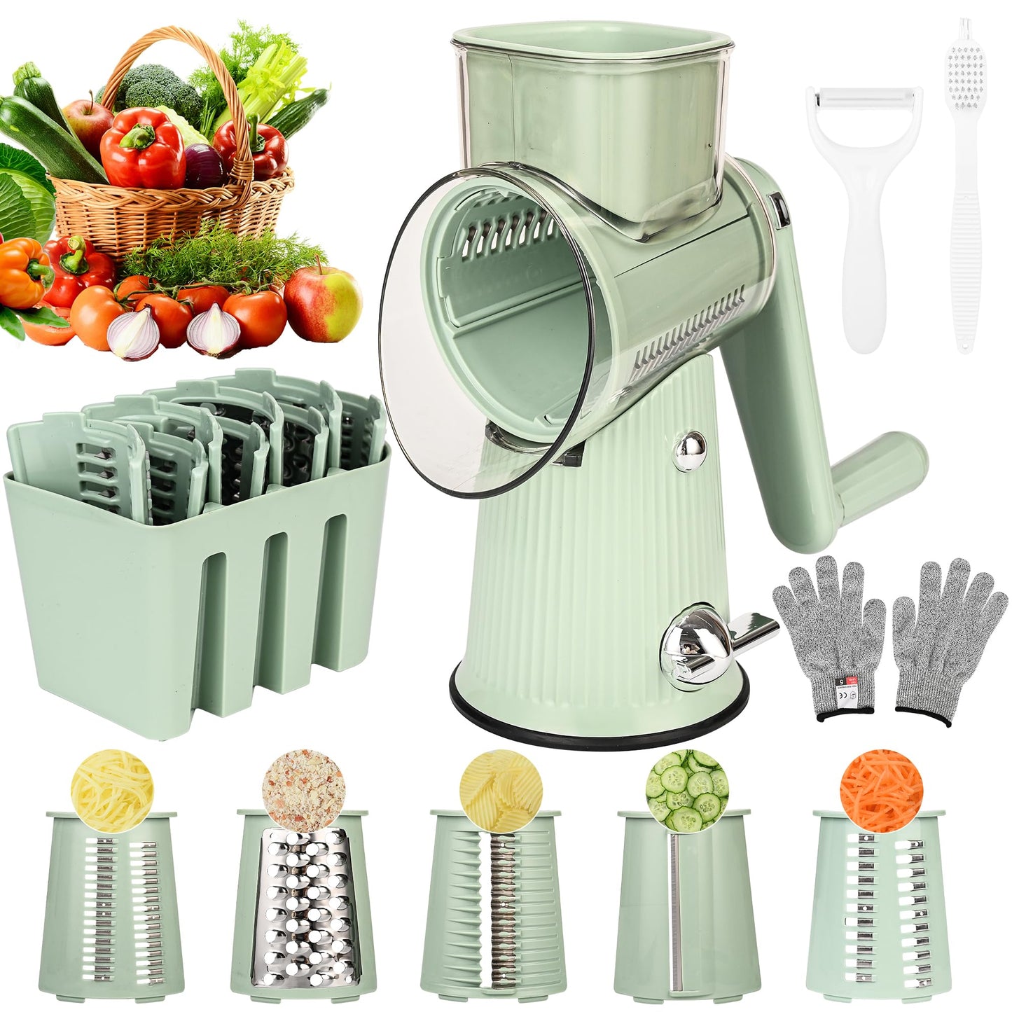 Cortador de Verduras Multifuncional Manual