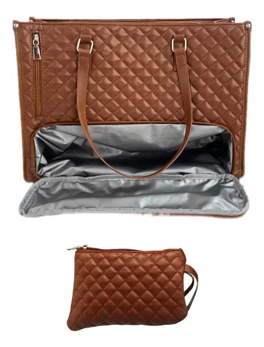 Bolsa térmica feminina para lanche e laptop